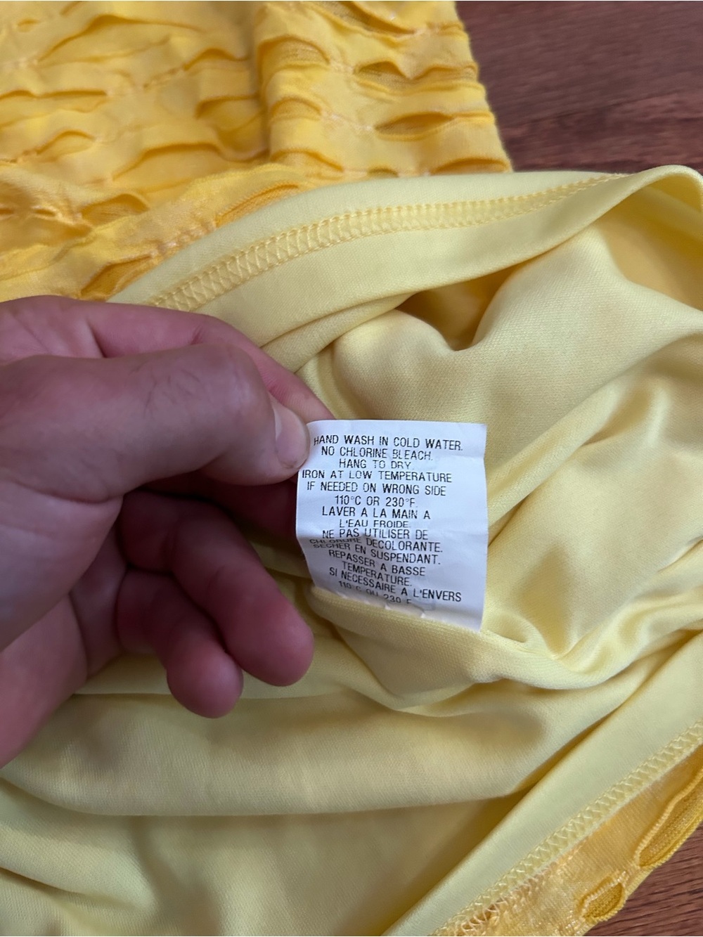 Cartise Yellow Textured Bodycon Dress Size 6 Y2K Cocktail Party Statement - Picture 7 of 9